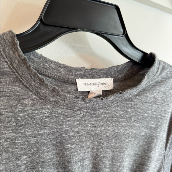 Treasure & Bond Gathered Waist Frayed Shirt (S) - Picture 4 of 7